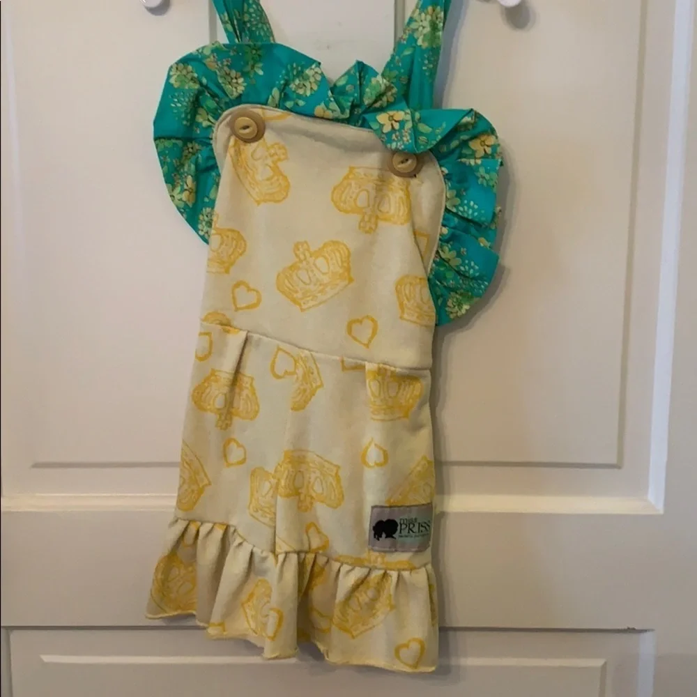 Miss Priss Yellow Sweatshirt Material Shorts Romper. Great Condition. Size 3T